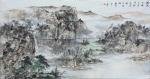 许钦松等书画家为蕉岭集体创作的《湖光山色》。 - Meizhou.Cn