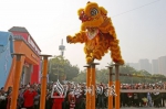 精彩的舞狮表演亮相客家文博会。（高讯　摄） - Meizhou.Cn