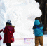1在哈尔滨太阳岛雪博会园区，游客在雪雕前留影（12月9日摄）。 - News.Timedg.Com