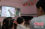 资料图：重庆莱茵幼儿园进行了一场特殊的亲子课。孟幻 摄 - 广东电视网