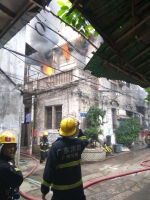 海珠区同福中路一民房今早发生火灾 明火基本扑灭无人员伤亡 - 广东大洋网