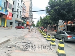 梅兴路部分道路已半封闭施工改造。（王丽莉　摄） - Meizhou.Cn