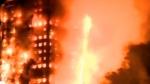伦敦西部一栋公寓楼发生大火 整栋楼被火焰淹没 - 广东电视网