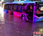 兰州公交司机雨夜背乘客淌积水被赞“城市明星”（图） - 广东电视网