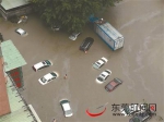 虎门港澳客运码头附近遭海水倒灌，不少车辆被淹 - 新浪广东