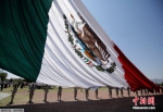墨西哥将迎独立207周年 士兵举巨型国旗参加彩排 - News.Ycwb.Com