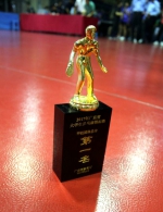 学校乒乓球队在广东省大学生乒乓球锦标赛中摘取团体总分第一名 - 华南农业大学