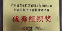 我院荣获广东省直单位第五届工作技能大赛优秀组织奖 - 社会科学院