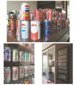 一男子收藏可乐上千罐 只看不喝束阁中 - 新浪广东