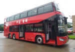 广州首条全线纯电动双层巴士公交线路正式开通 - 广东大洋网