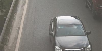 黑色小车超速被抓拍处罚 交警供图 - 新浪广东