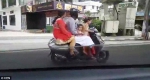 我伙呆！印度5岁女孩开摩托 载着父母和3岁妹妹在公路上狂奔 - News.Timedg.Com