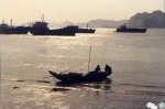 1972年在汕头湾的“枋溪条”渔船照片，陈仲豪摄 - 新浪广东