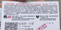 上海迪士尼乐园门票背面。本文图片均为小王同学提供（除署名外） - 新浪广东