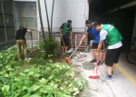 学校千余名学生服务社区环境卫生整治 - 华南农业大学