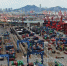 图为航拍江苏连云港集装箱码头。（资料图片）中新社记者 泱波 摄 - 新浪广东