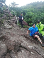 7名驴友登山遇雷雨，一人遭雷击受伤，无生命危险 - 广东大洋网