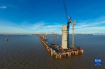 跨珠江口黄茅海大桥东塔开始中部塔柱施工 - 新浪广东
