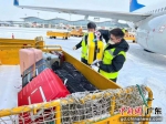 南航为滑雪旅客转运行李 作者 南方航空 供图 - 中国新闻社广东分社主办